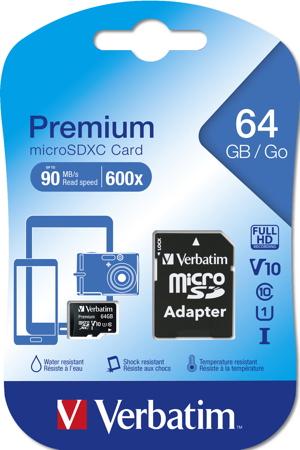 MICRO SD 64GB CLASS10 VERBATIM