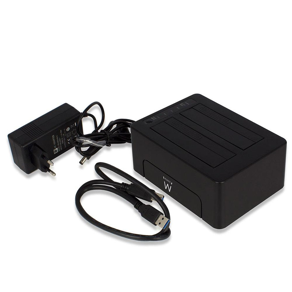 DOCKING STATION USB 3.0 SATA PER 2HDD 3.5/2.5 EWENT EW7014