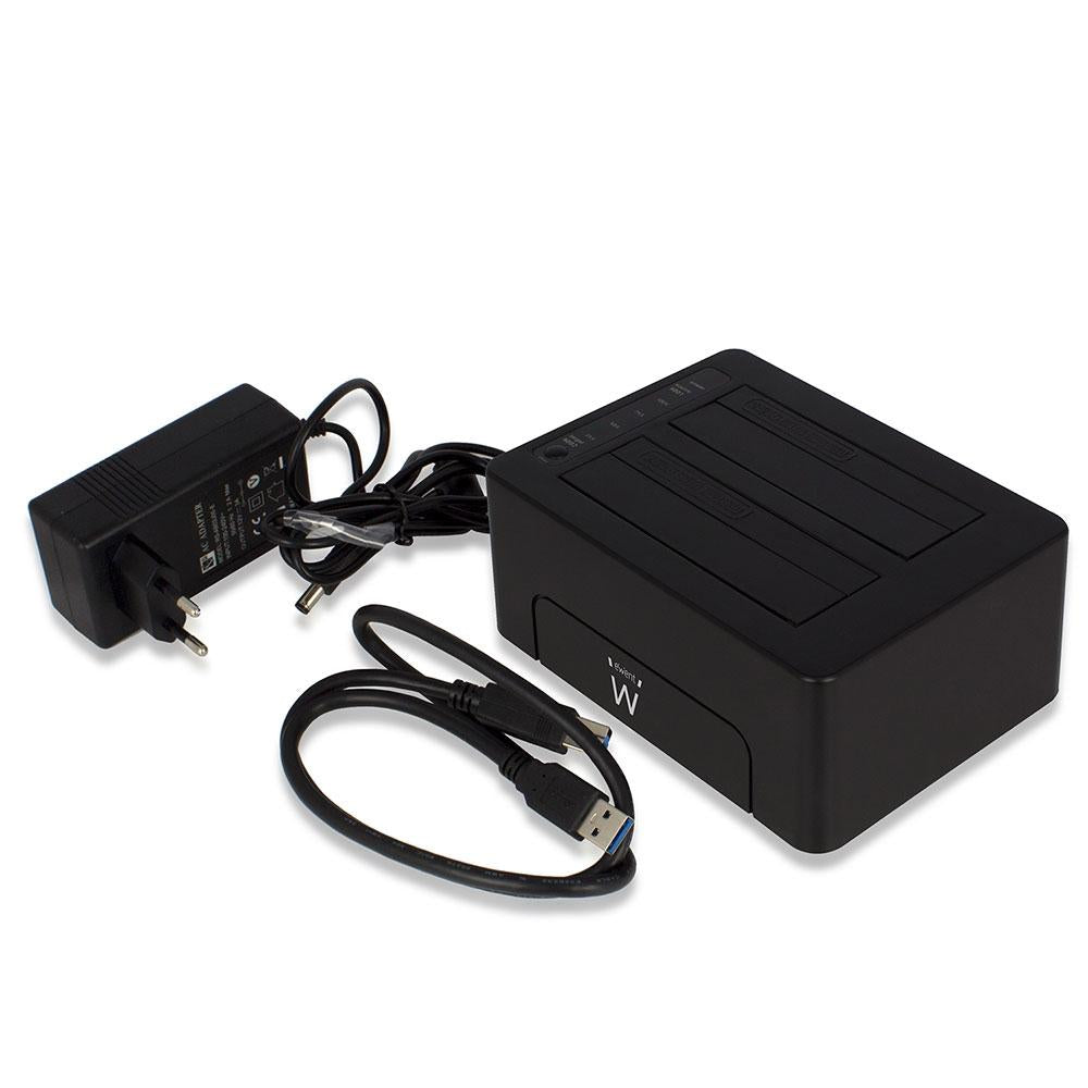 DOCKING STATION USB 3.0 SATA PER 2HDD 3.5/2.5 EWENT EW7014