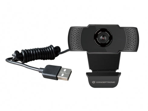 WEBCAM HD CONCEPTRONIC USB 2K 2592x1944 3MP CON MICROFONO