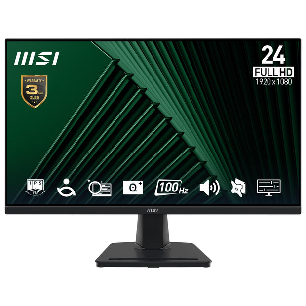 MONITOR MSI LED IPS 23,8 MP245G 100 Hz Full HD 4ms HDMI DP VGA Multimediale Black