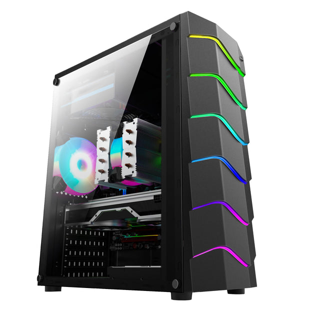 CASE PC GAMING IT-GMCS11 MACH POWER 1LED RGB+1FAN ARGB