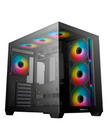 CASE PC GAMING CG530 BLACK 2 PANNELLI VETRO E 7 FAN ARGB DEEPCOOL