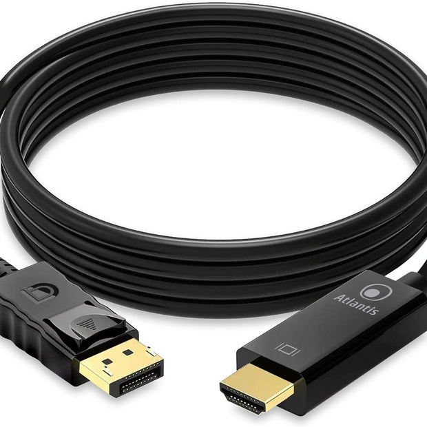 CAVO DISPLAYPORT TO HDMI 1,8MT ATLANTIS A04-DP_HDMI-18