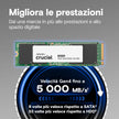 SSD INTERNO M.2 1TB CRUCIAL NVME PN:CT1000E100SSD8
