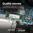 SSD INTERNO M.2 1TB CRUCIAL NVME PN:CT1000E100SSD8