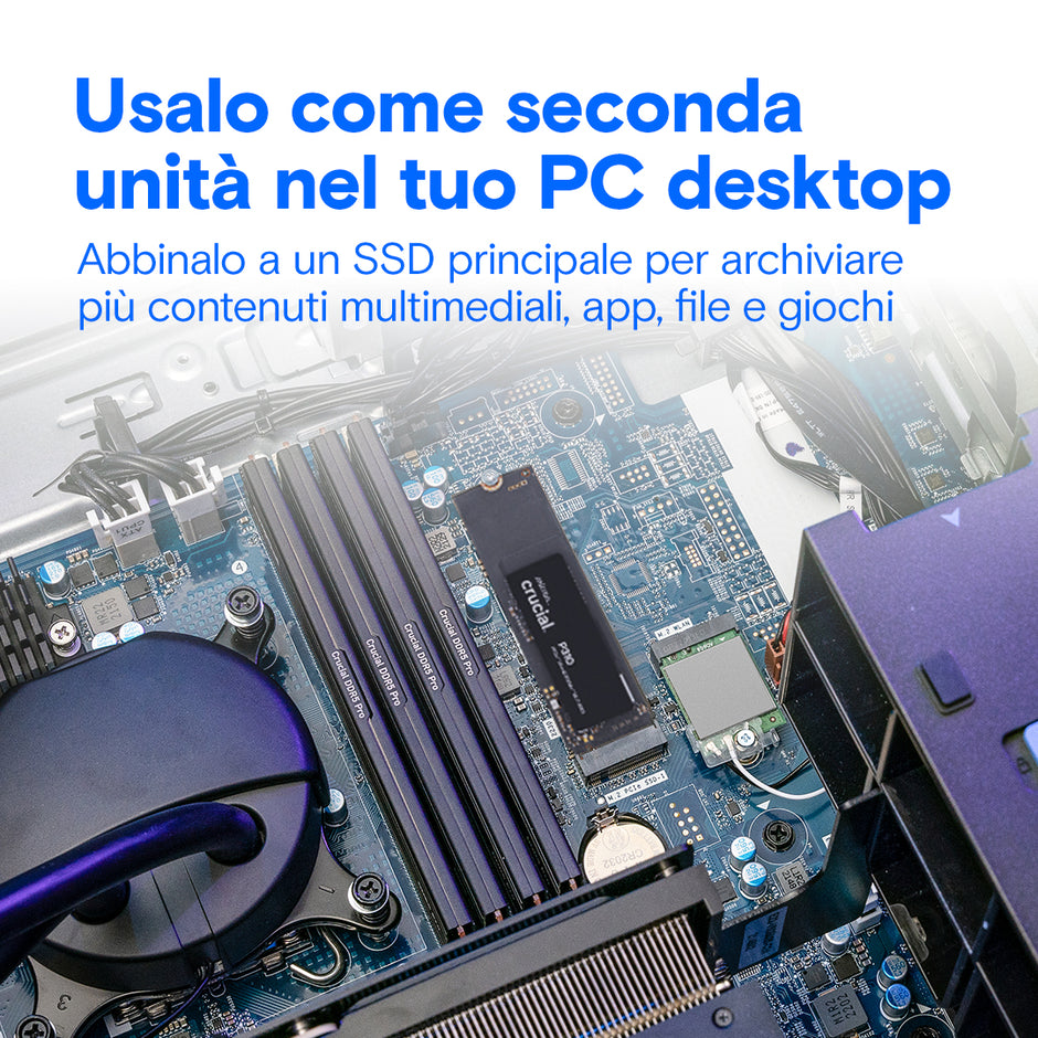 SSD INTERNO M.2 2TB P310 CRUCIAL NVME 4X4 R/W PN:CT1000P310SSD8
