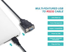 ADATTATORE USB DA USB-A A SERIALE  M/M 1.5MT EQUIP 133391