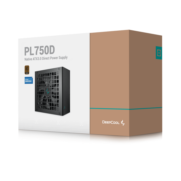 ALIMENTATORE PC GAMING DEEPCOOL 750W PL750D-FC0B-EU-V2 80+ BRONZE