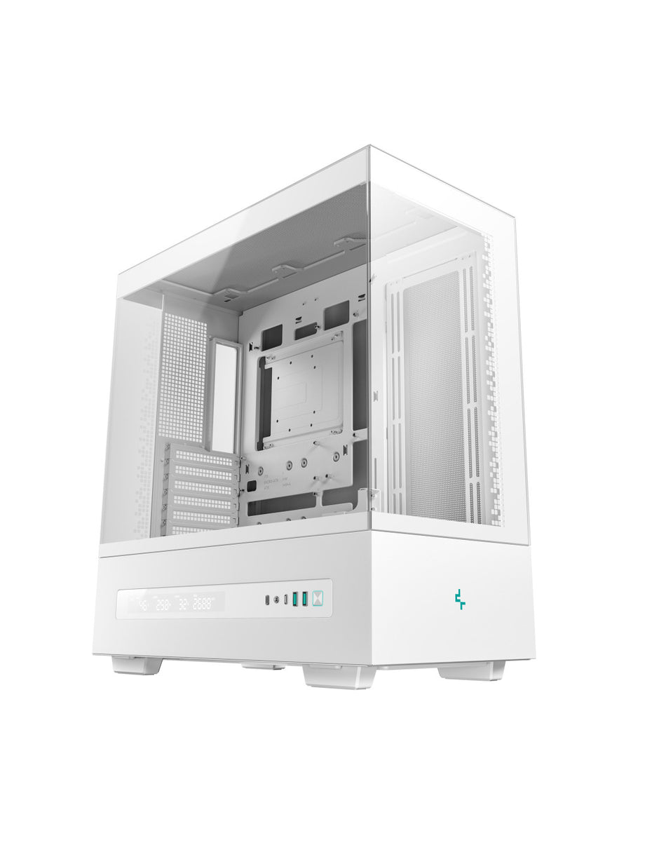 CASE DEEPCOOL MID TOWER CH690 DIGITAL WHITE 2 PANNELLI VETRO PN:R-CH690-WHNNA0D-G-1
