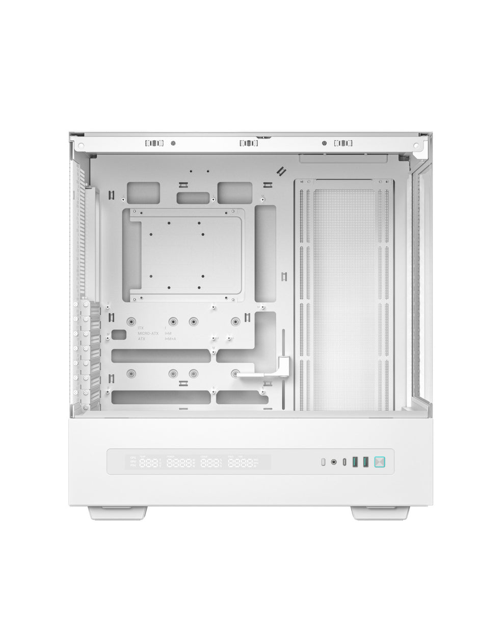 CASE DEEPCOOL MID TOWER CH690 DIGITAL WHITE 2 PANNELLI VETRO PN:R-CH690-WHNNA0D-G-1