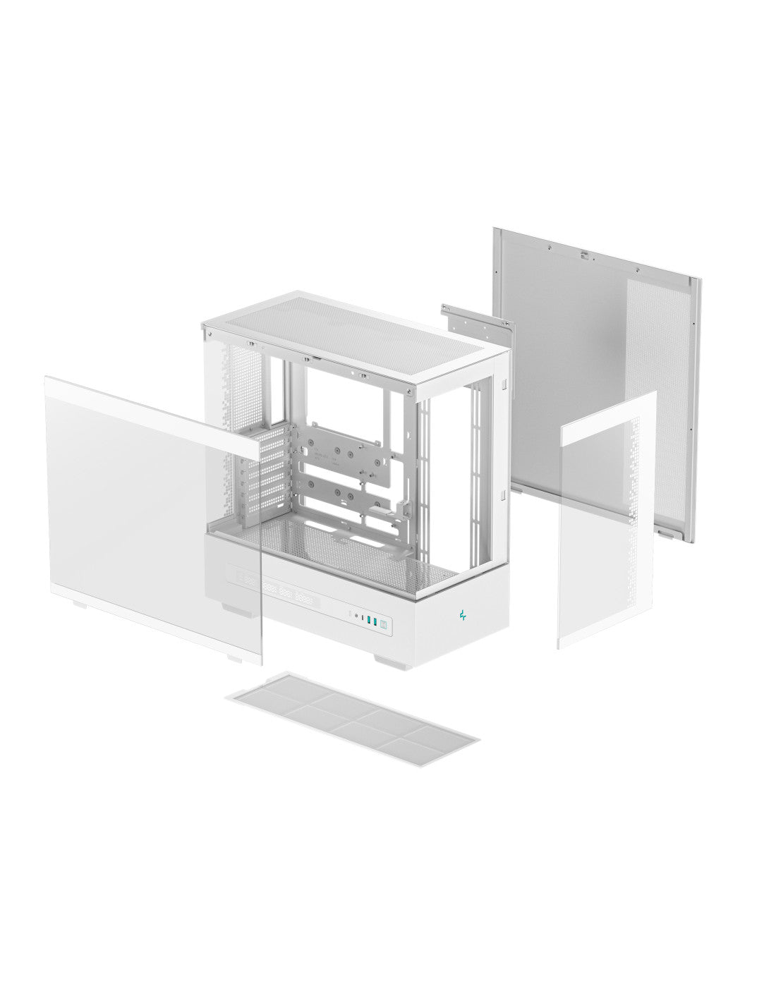 CASE DEEPCOOL MID TOWER CH690 DIGITAL WHITE 2 PANNELLI VETRO PN:R-CH690-WHNNA0D-G-1