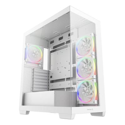 CASE PC CG580 BIANCO 2 PANNELLI VETRO E 4 FAN ARGB DEEPCOOL