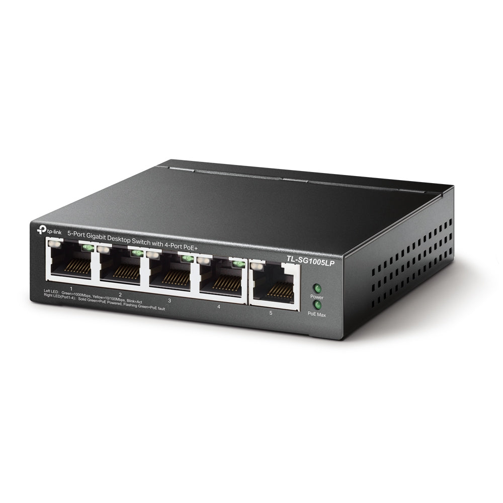 HUB SWITCH 5 PORTE 4  POE+1 GIGABIT PN:TL-SG1005LP TP-LINK