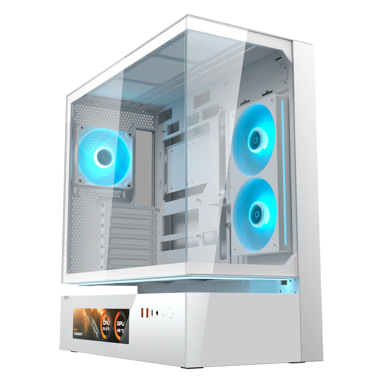 CASE COUGAR  M.TOWER WHITE CFV235 VISION 9.16'' TG 240 REV+120ARGB FAN RGB H.syNC LED S