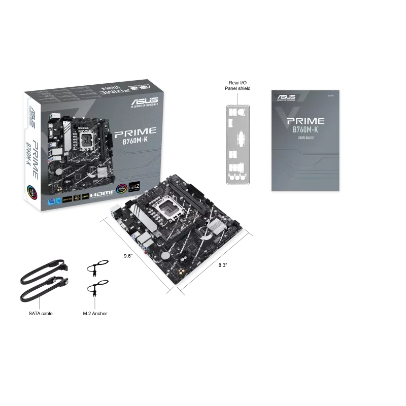 MOTHERBOARD ASUS SK-1700 PRIME B760M-K