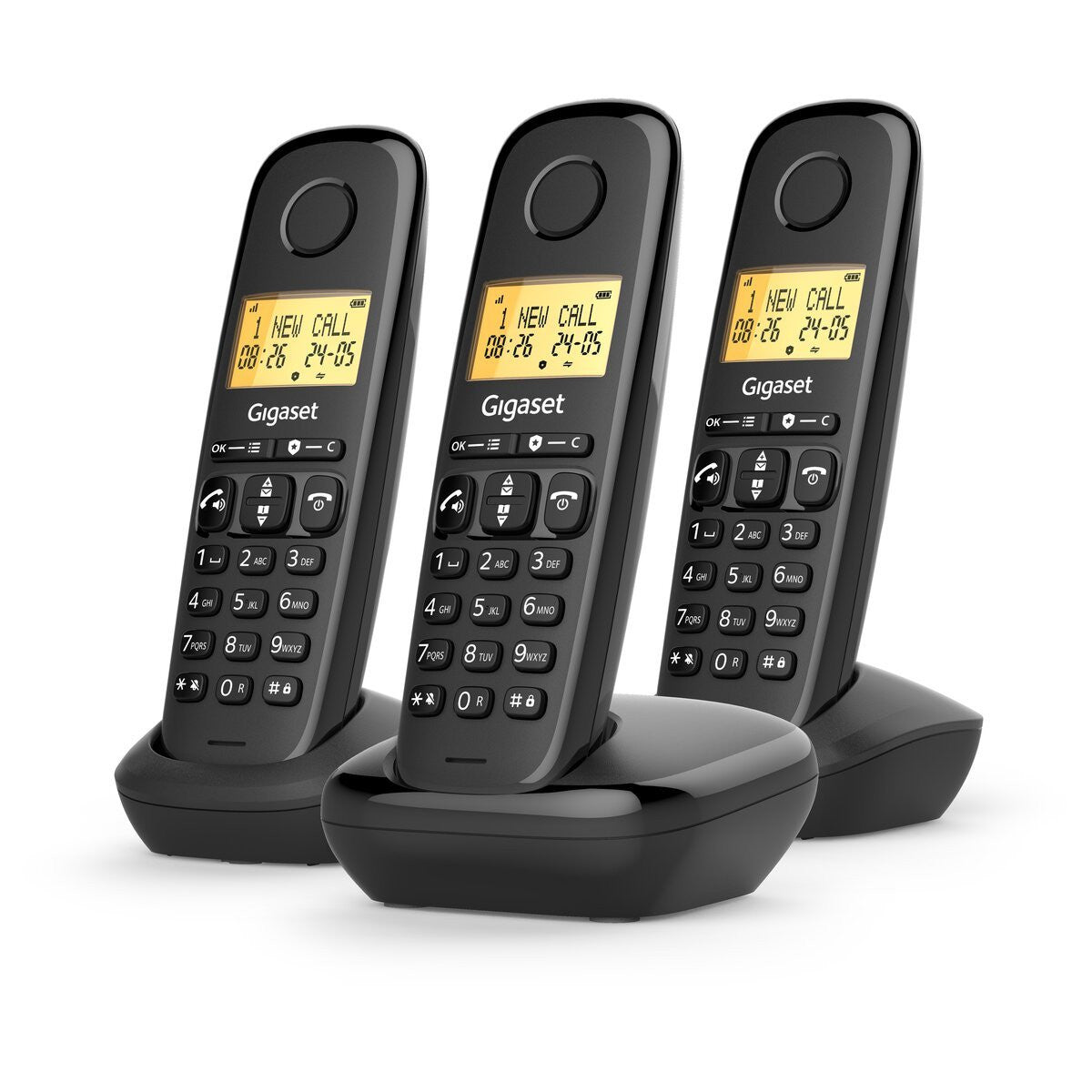 TEL.CORDLESS BASIC 100 TRIO BLACK GIGASET