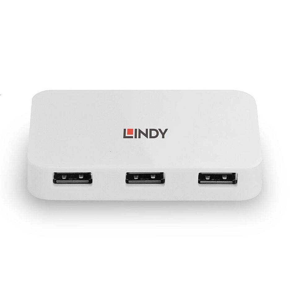 Lindy 43143 hub di interfaccia USB 3.2 Gen 1 (3.1 Gen 1) Type-A 5000 Mbit/s Bianco