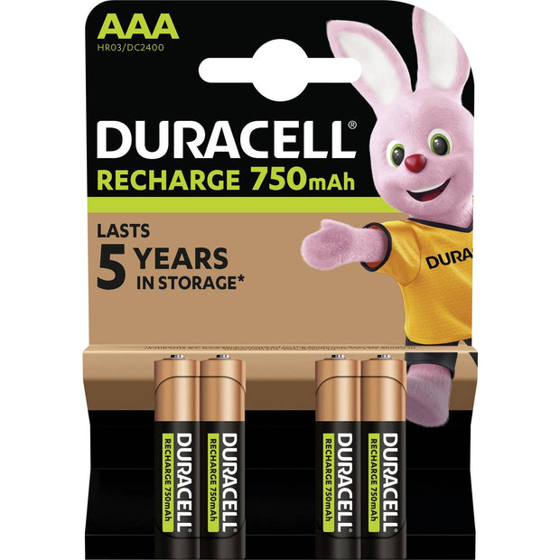 BATTERIA MINISTILO RICARICABILE 750MAH DURACELL 4PZ