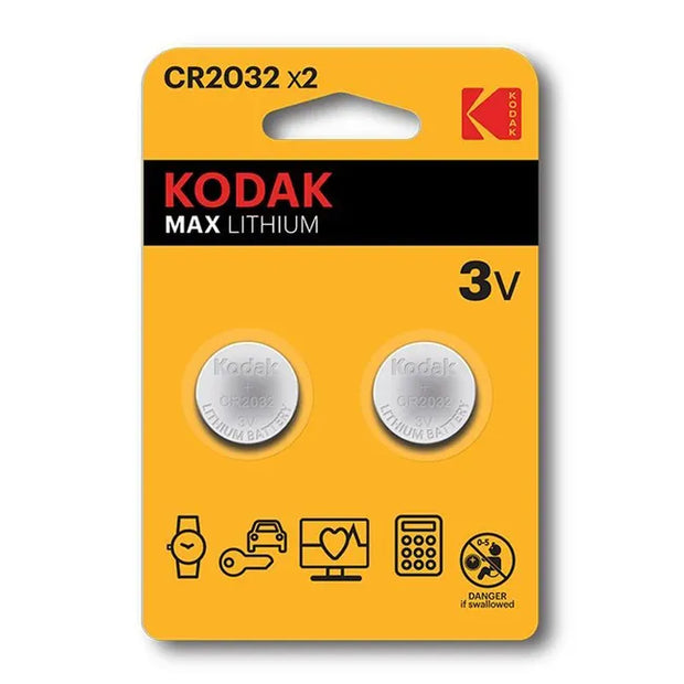 BATTERIA CR2032 A LITIO 3V KODAK CONF.2PZ