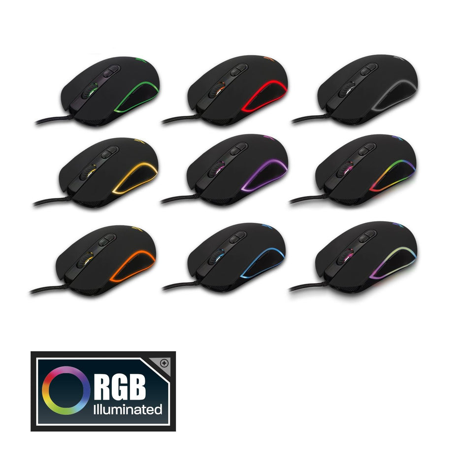 Ewent Play PL3301 mouse Mano destra USB tipo A Ottico 4800 DPI