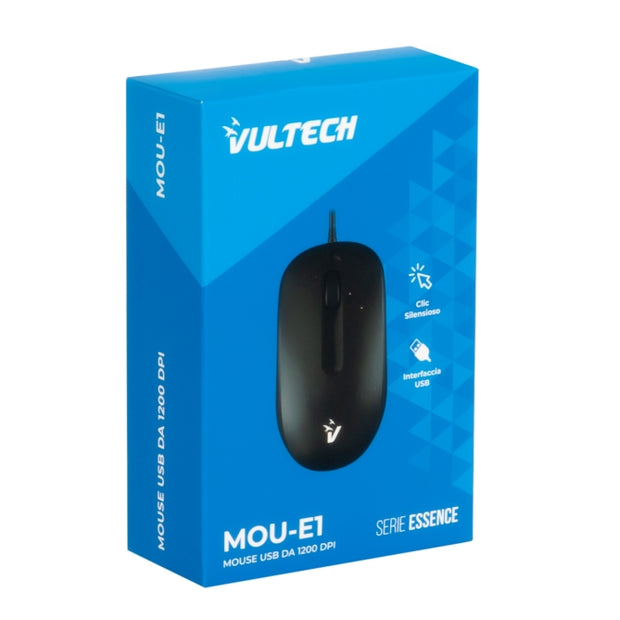 MOUSE VULTECH USB NERO MOU-E1