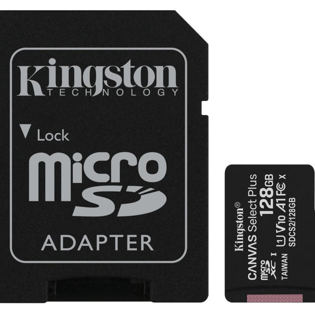 MICRO SD KINGSTON 128GB CLASS10 CANVAS SELECT PLUS SDCS2/128G