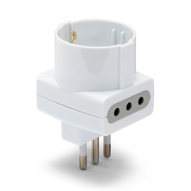 ADATTATORE TRIPLO 10A 2SPINA 1 SHUKO