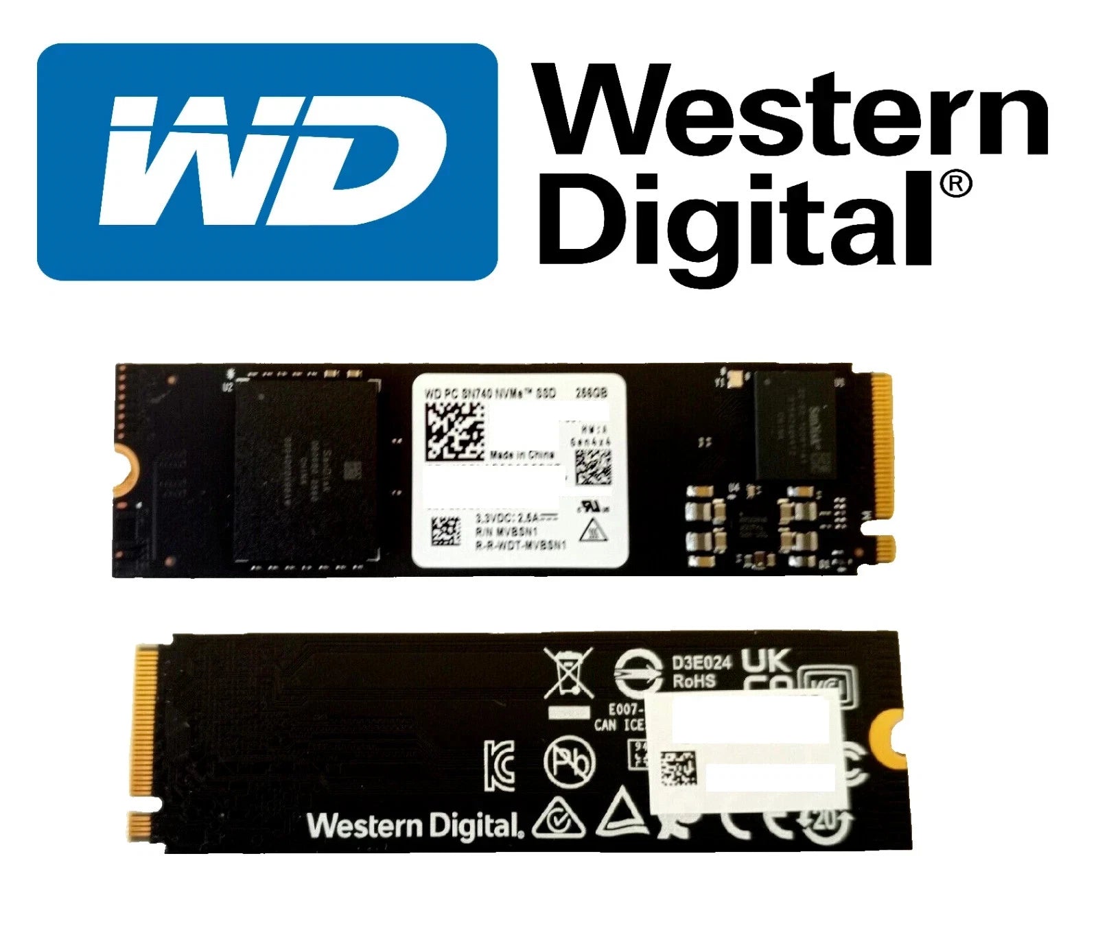 SSD INTERNO OEM M.2 256GB SN740 NMVE WD PN:SDDPNQD-256G-2006