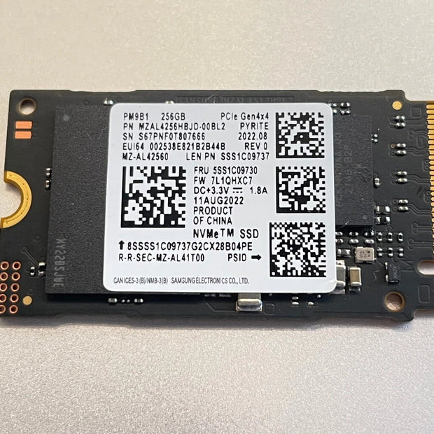 SSD INTERNO OEM M.2 256GB MINI NVME SAMSUNG PN:MZ-AL42560