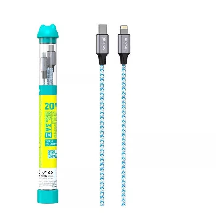 CAVO TYPE-C TO LIGHTING  3A 1MT DEVIA DETACL715B