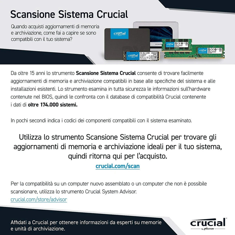 SSD INTERNO SATA3 2.5 240GB CRUCIAL PN:CT240BX500SSD1