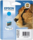 Epson Cheetah Cartuccia di inchiostro Cyan T0712 DURABrite Ultra Ink