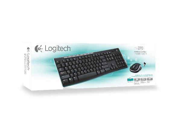 Logitech Wireless Combo MK270 tastiera USB QWERTY Italiano Nero