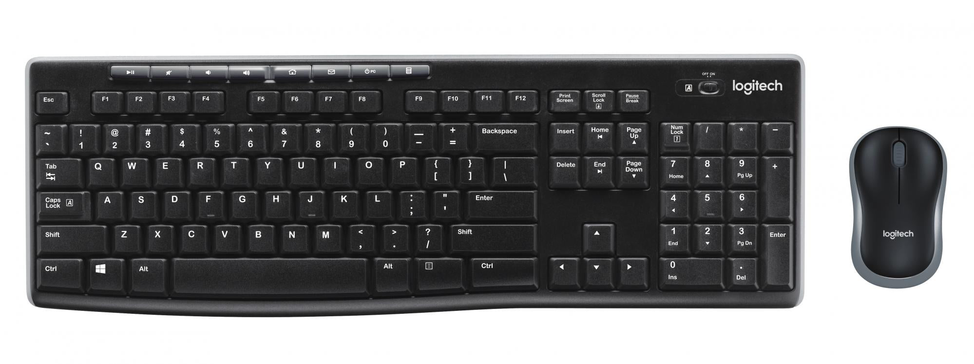 Logitech Wireless Combo MK270 tastiera USB QWERTY Italiano Nero