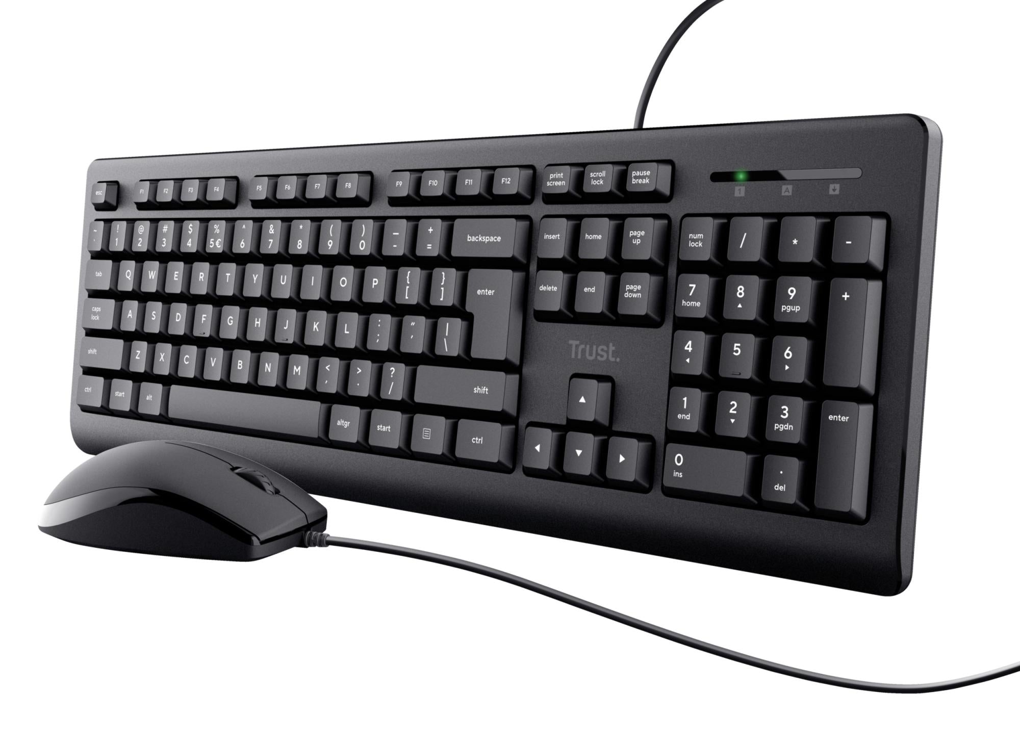 KIT TASTIERA E MOUSE USB TRUST 24646