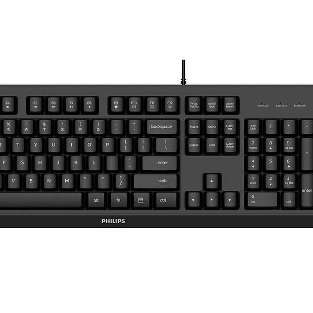 KIT TASTIERA E MOUSE USB PHILIPS SPT6207BL/34 TASTI CLASSICI