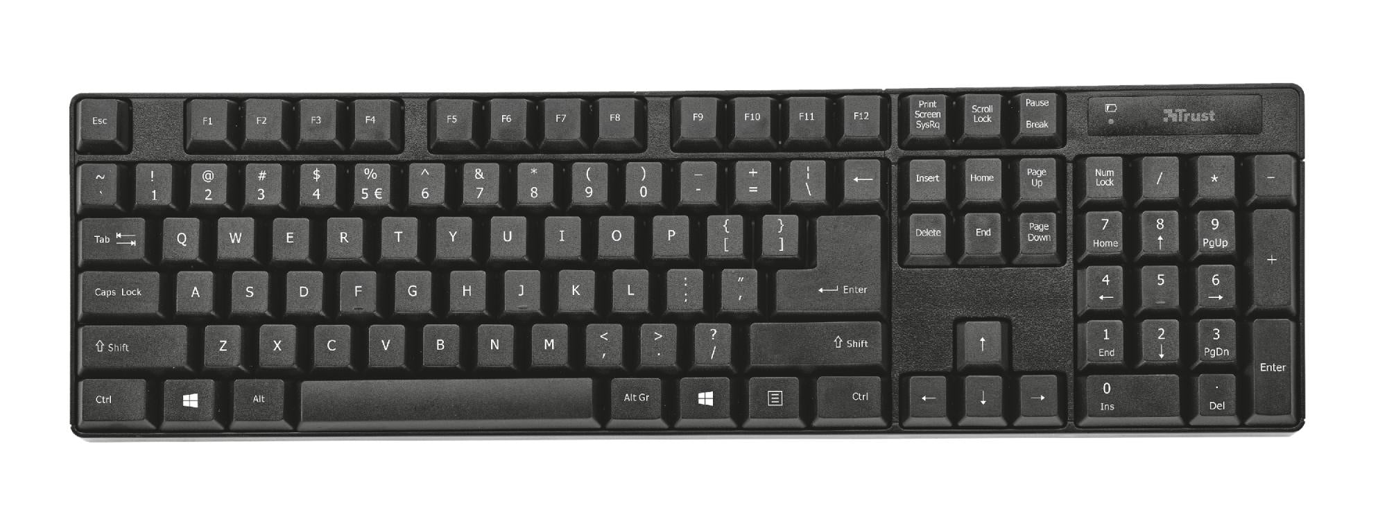 KIT TASTIERA MOUSE CUFFIE WEBCAM TRUST 24234