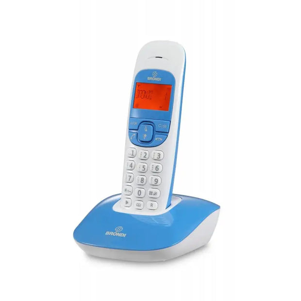TEL.CORDLESS NICE VIVAVOCE WH/BLU